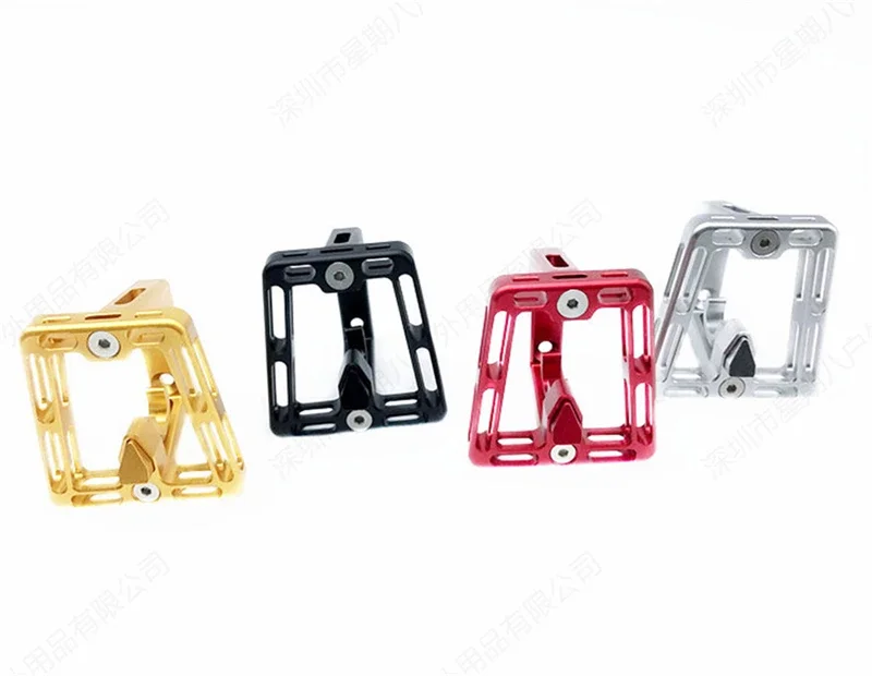 Folding Bike Aluminium Alloy Front Carrier Mounting Base Hollowed Out Pig Nose Bracket EIEIO Bicycle Accessories