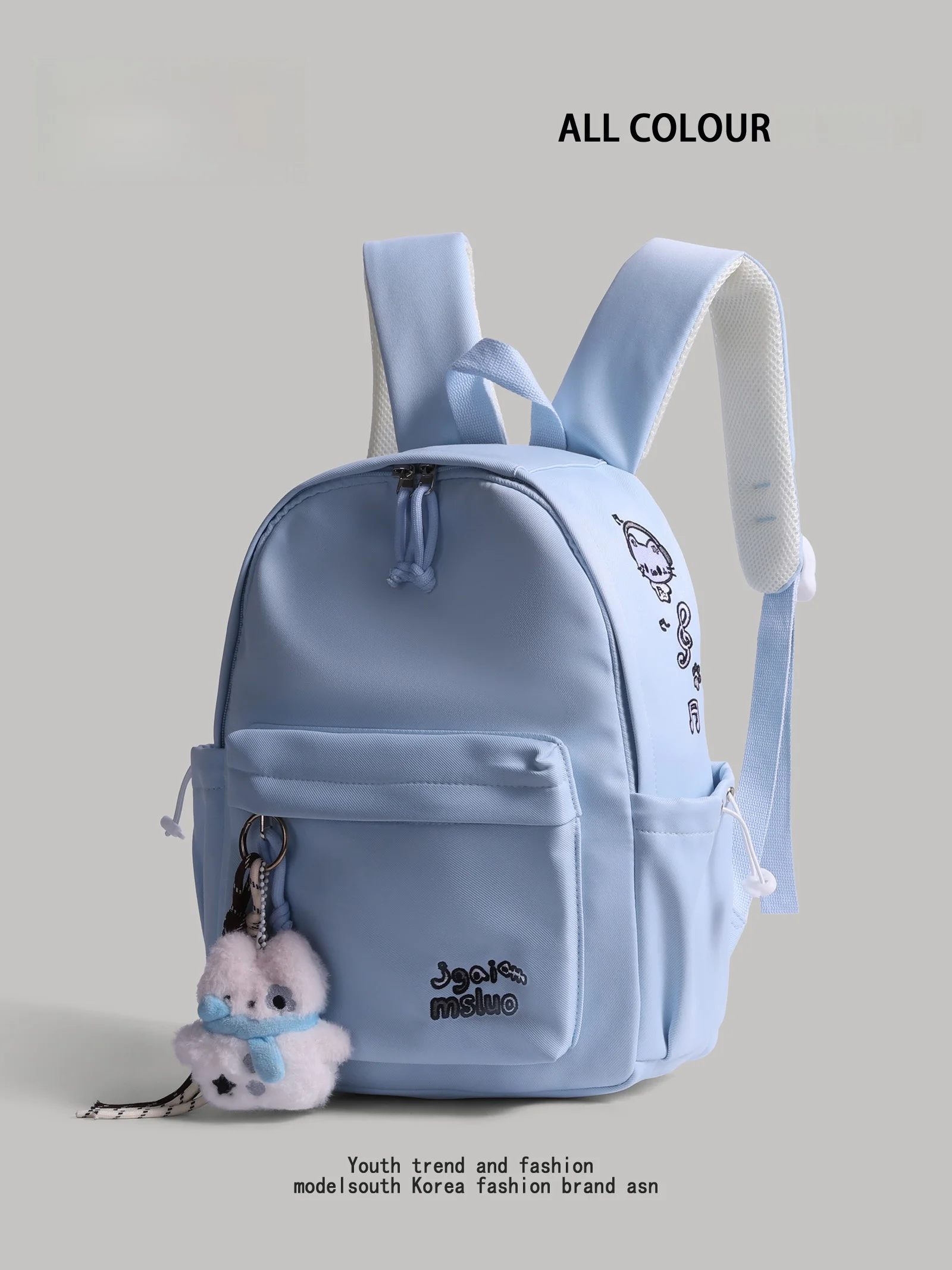 韓国風のかわいいミニバックパック軽量トラベルバッグシンプルなデザイン女子学生向け小型ダブルショルダーバッグ多用途