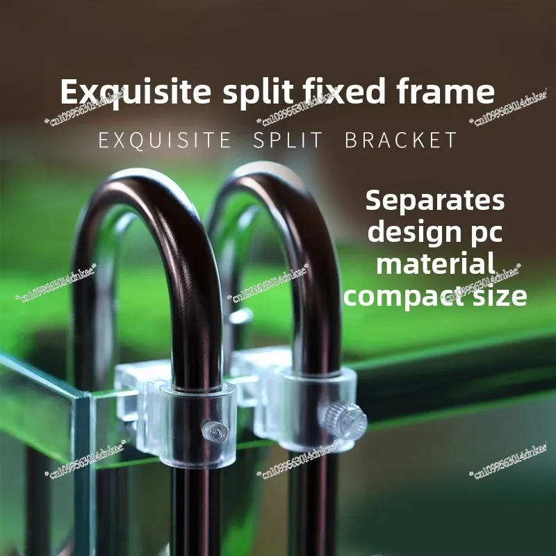 

Fish Tank Split Type Inlet and Outlet Water Pipe Fixing Clip Fixing Frame Fixed Feeding Tank Pipe Clip Transparent PC Material