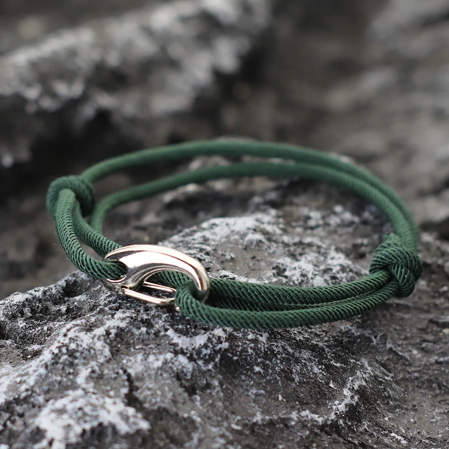 Neue Einfache Stil Doppel Layered Marine String Armband Für Männer Frauen Schiebe Einstellbare 3mm Dünne Seil Nautischen Armband Pulseria