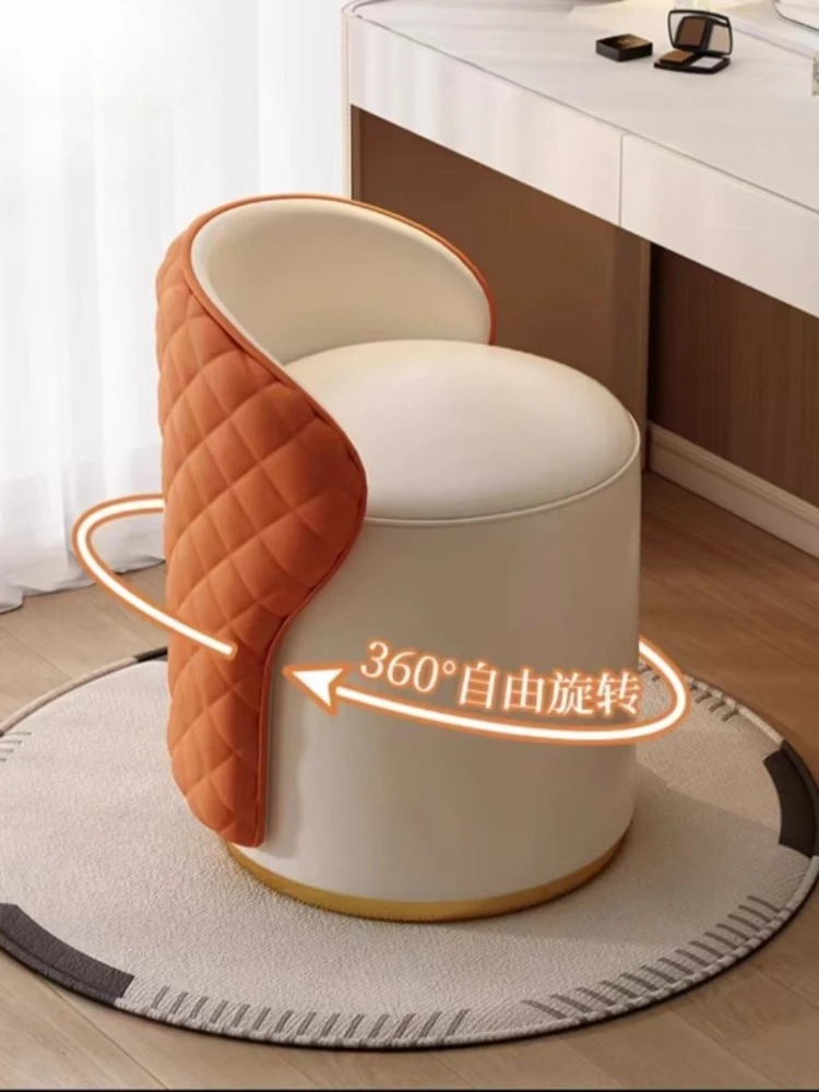 Interieur kaptafelstoel 360 graden rotatie draagbare woonkamer make-up Voetsteun entree Kruk luxe slaapkamer modern meubilair - afbeelding 2