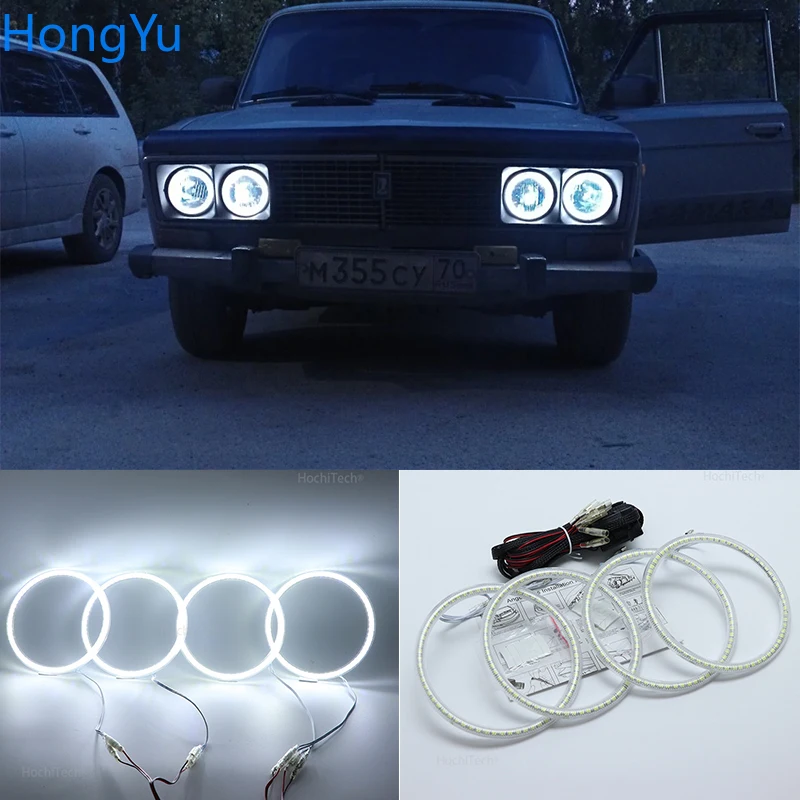 

Smd Led Angel Eyes Kit отличное ультра яркое освещение DRL для Lada Vaz 2106 1976 1997 1998 1999 2000 2001