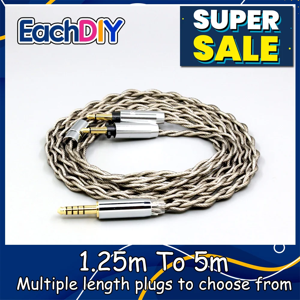 

99% Pure Silver + Graphene Plate Shield Earphone Cable For Final Audio SONOROUS IV VI VIII X D8000 Design Pando Hope vi LN009005