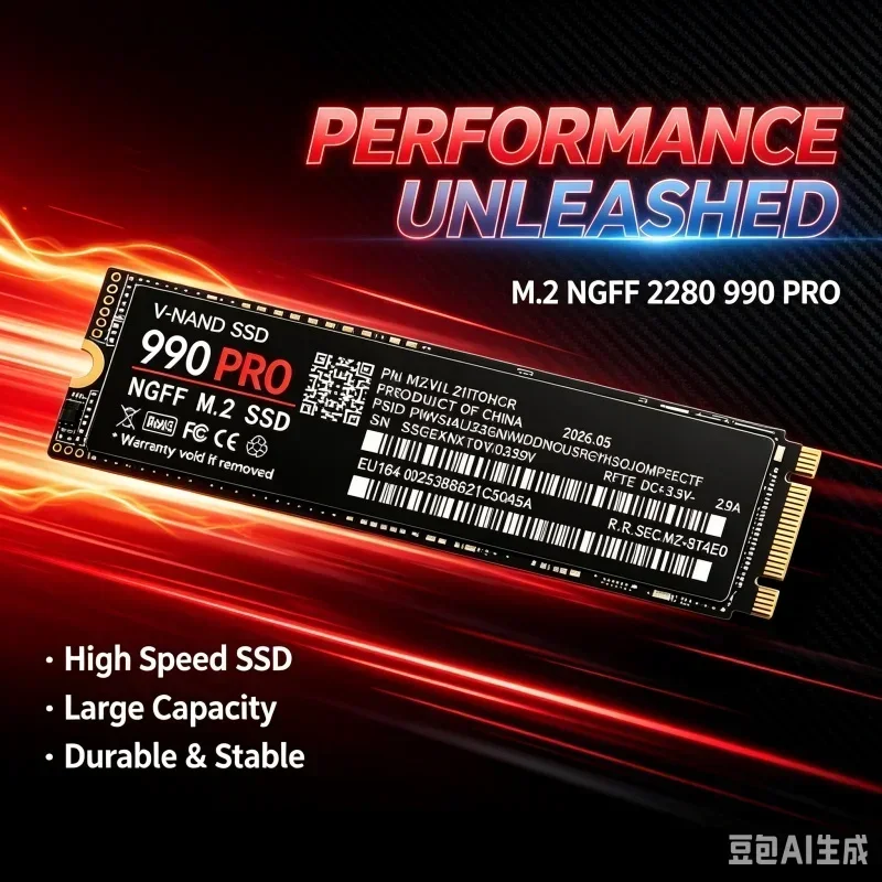 990PRO M.2 2280 NGFF SSD,PCIe3.0,500GB/1TB/2TB/4TB High Speed Internal Gaming SSD for Laptop,Desktop PC & PS5