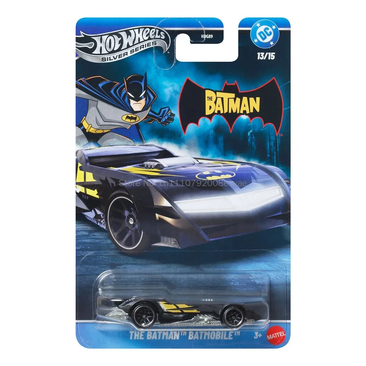 Hot Wheels Silver Label High Speed Batman Vehicle 1:64 Scale Collector'S Edition Alloy Diecast Model Set Hdg89 Toy - view 6