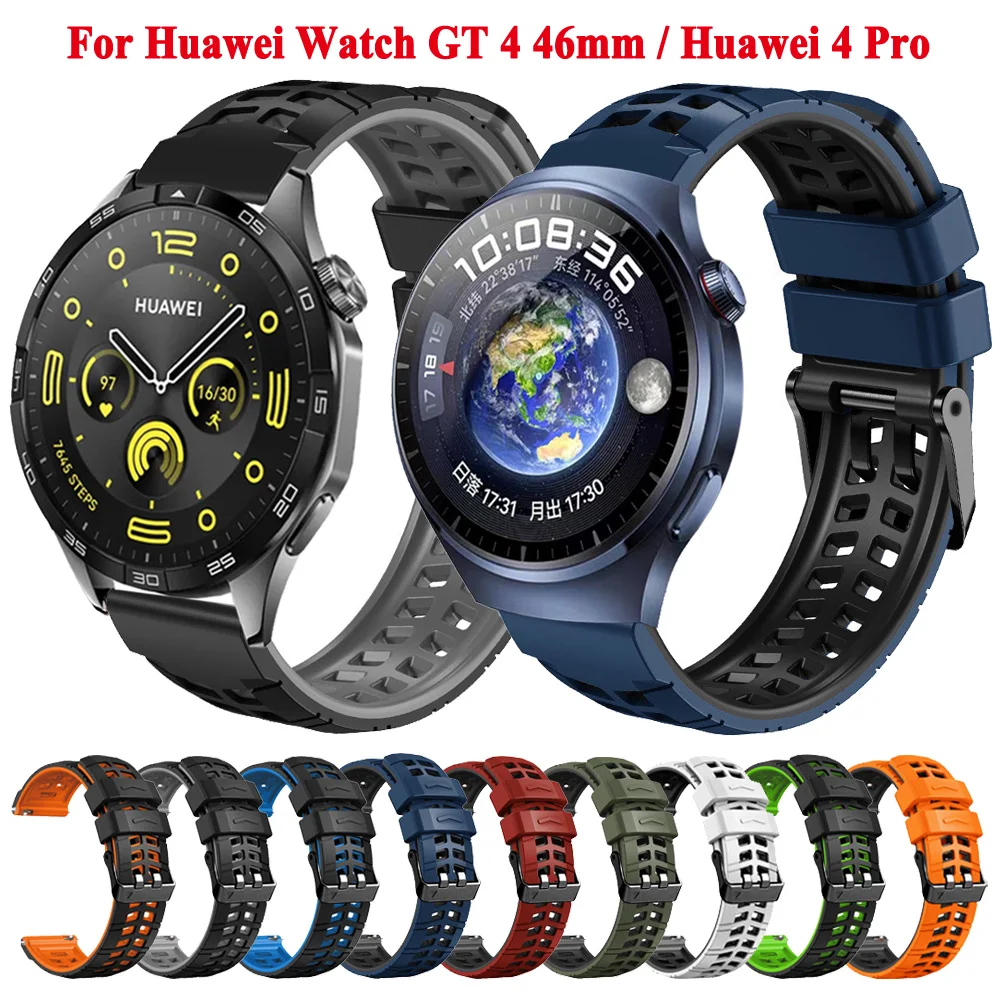 22mm Silikon armband für Huawei Uhr GT 4 GT4 46mm Armband für Huawei Uhr 4 Pro GT3 Pro GT2 Pro GT 3 Pro Armband