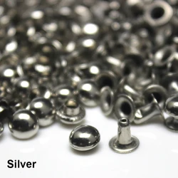 100sets Metal Dome Cap Rivets Studs Round Rivet for DIY Leather Craft Bag Belt Clothing Garment Shoes Pet Collar Decor