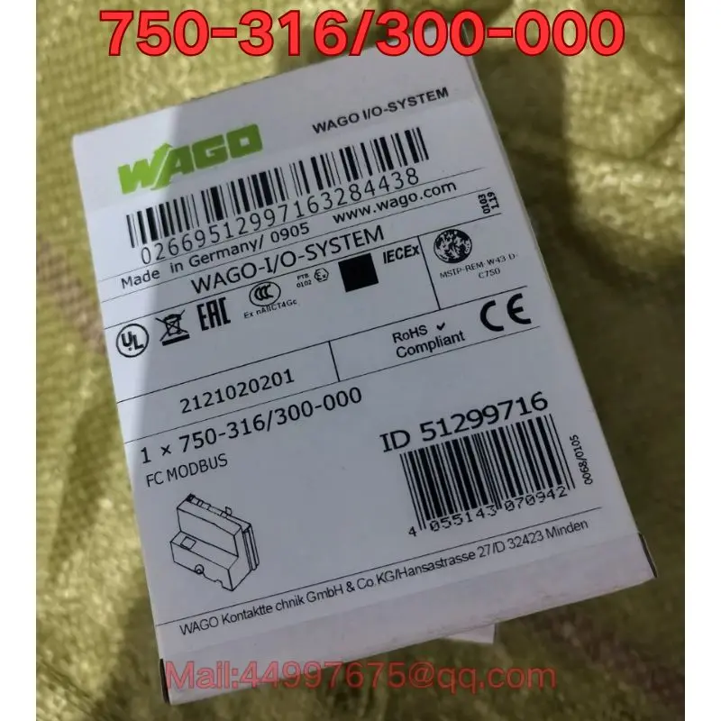 

Совершенно новый модуль ПЛК 750-316/300-000, снятые модели