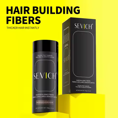 SEVICH Hair Fibers Powder 40g Keratin Hair Building Fiber Powder Instant Hair Thickening Powder Hair Loss Conceale for Men Women