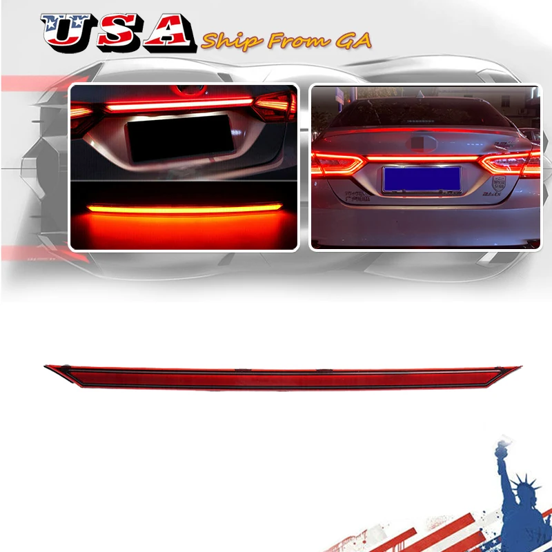 

Car LED Rear Bumper Lamps For Toyota Camry 2018-2020 Brake Light Turn Signal Backup Reflector Lamp Taillights Fog lamp