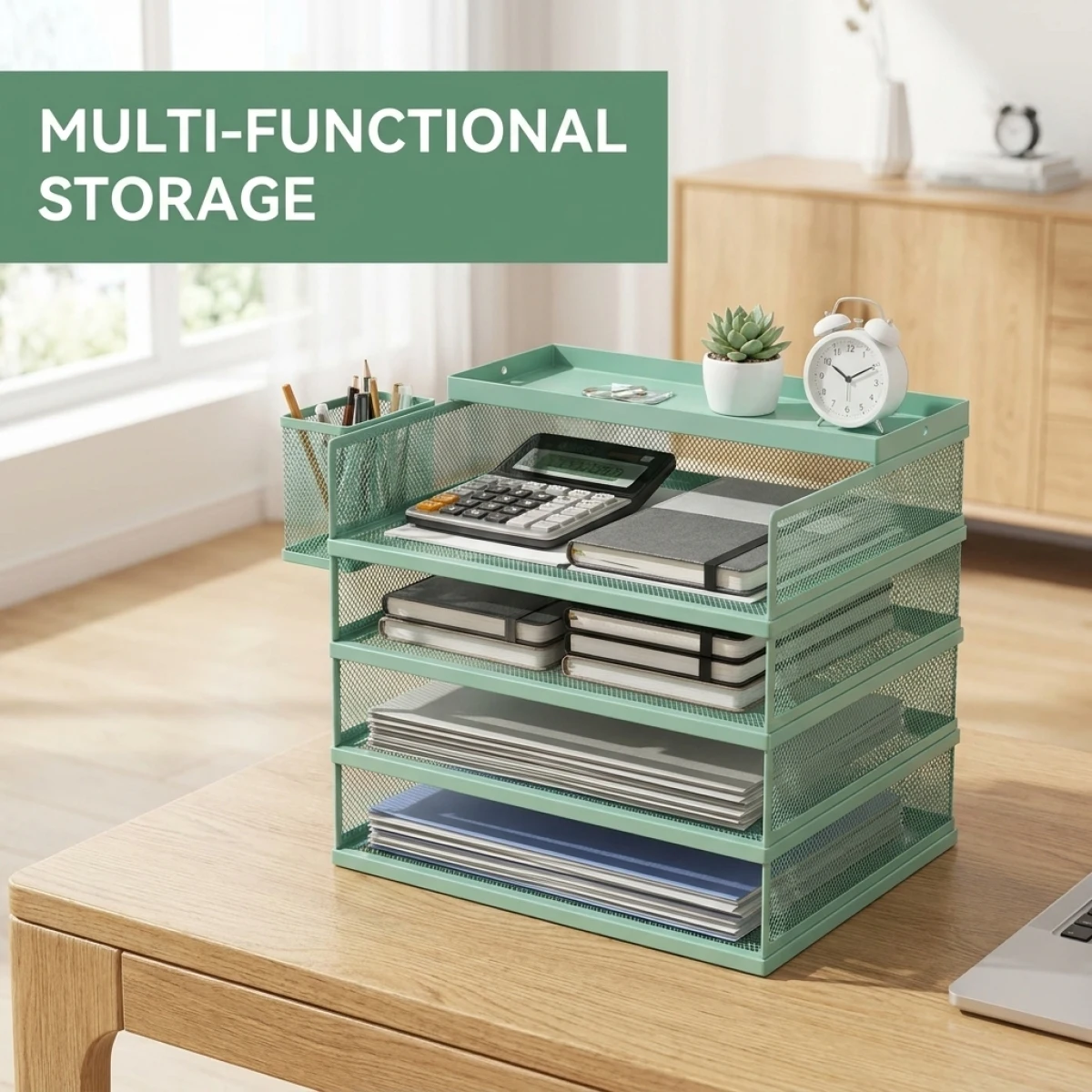 compact-file-rack-80-space-saved-perfect-for-laptop-calendar-stationery-home-officeclear-division-storage-quick-access