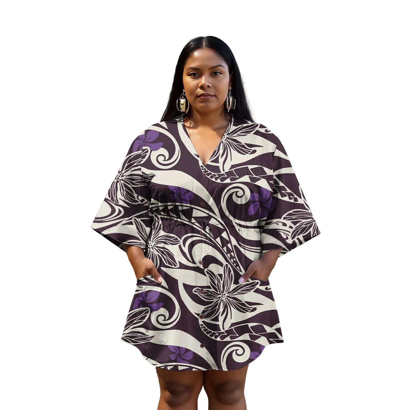 Nueva moda vestido de mujer diseño personalizado estampado de Samoa hawaiana vestido de fiesta de noche Tribal polinesio vestidos de fiesta de talla grande