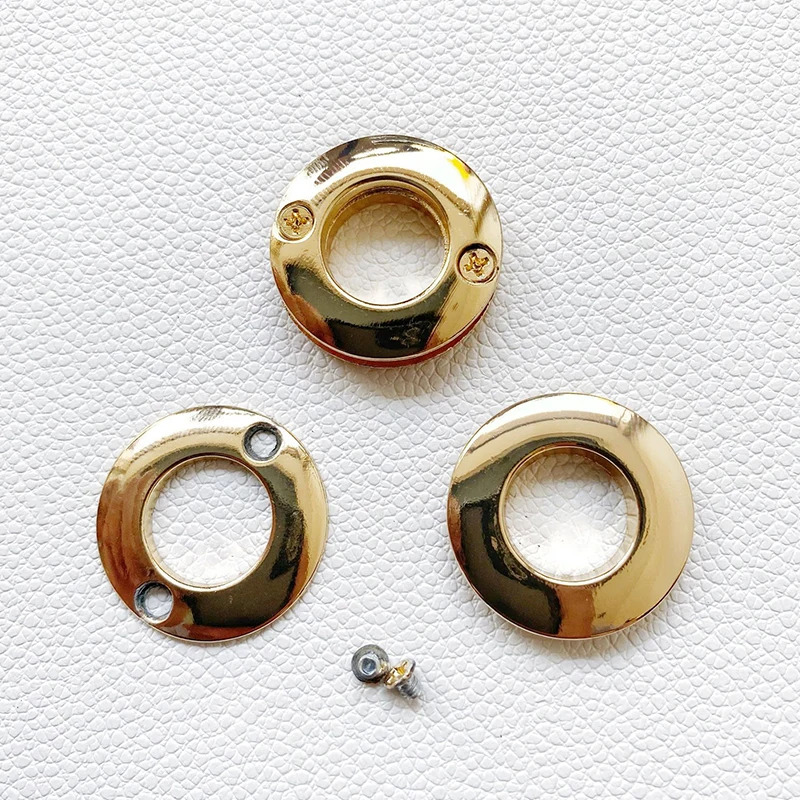 2Pcs High Quality Alloy Hole Metal Eyelets With Screws For Leather Crafts DIY Bag Clothes Belt Ornament Accessories