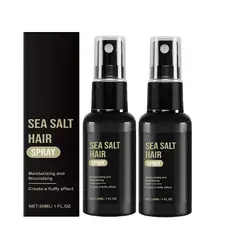 2PCs Sea Salt Hair Spray For Men Women, Fluffy Hair Styling Spray Beach & Volumizing Texturing Spray For Increased Volume