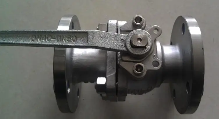 Stainless Steel Flanged Ball Valve with Lock Dn25, Flanged Anti-Theft Ball Valve with Lock DN50, Straight-through