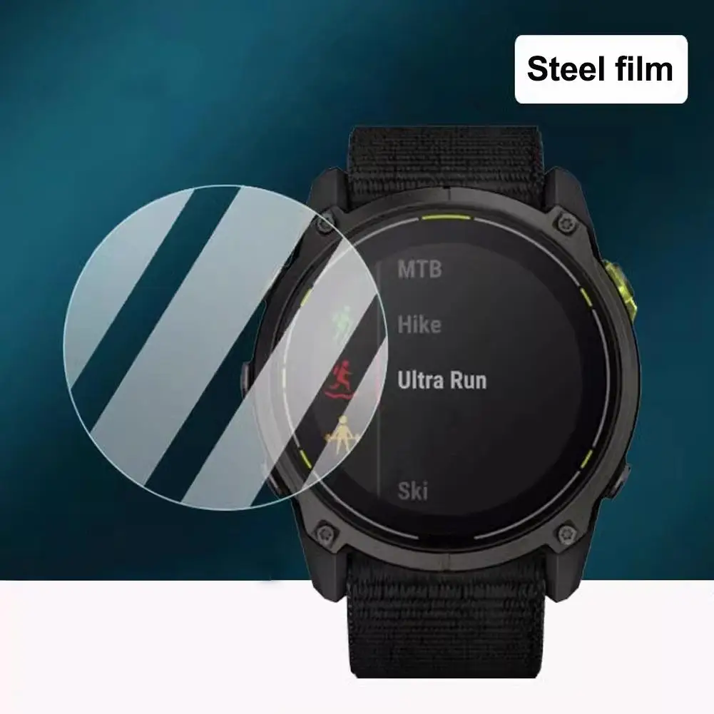 

Tempered Film For Garmin Enduro 3 9H HD Screen Protector Smartwatch Anti-scratch Tempered Glass Perfect Fit Drop-resistant U0K9