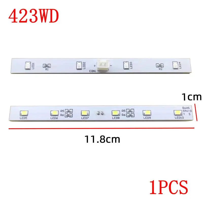 423WD DC12V For Omar TCL Whirlpool Aucma Refrigerator LED LAMP Light Strip Display light parts