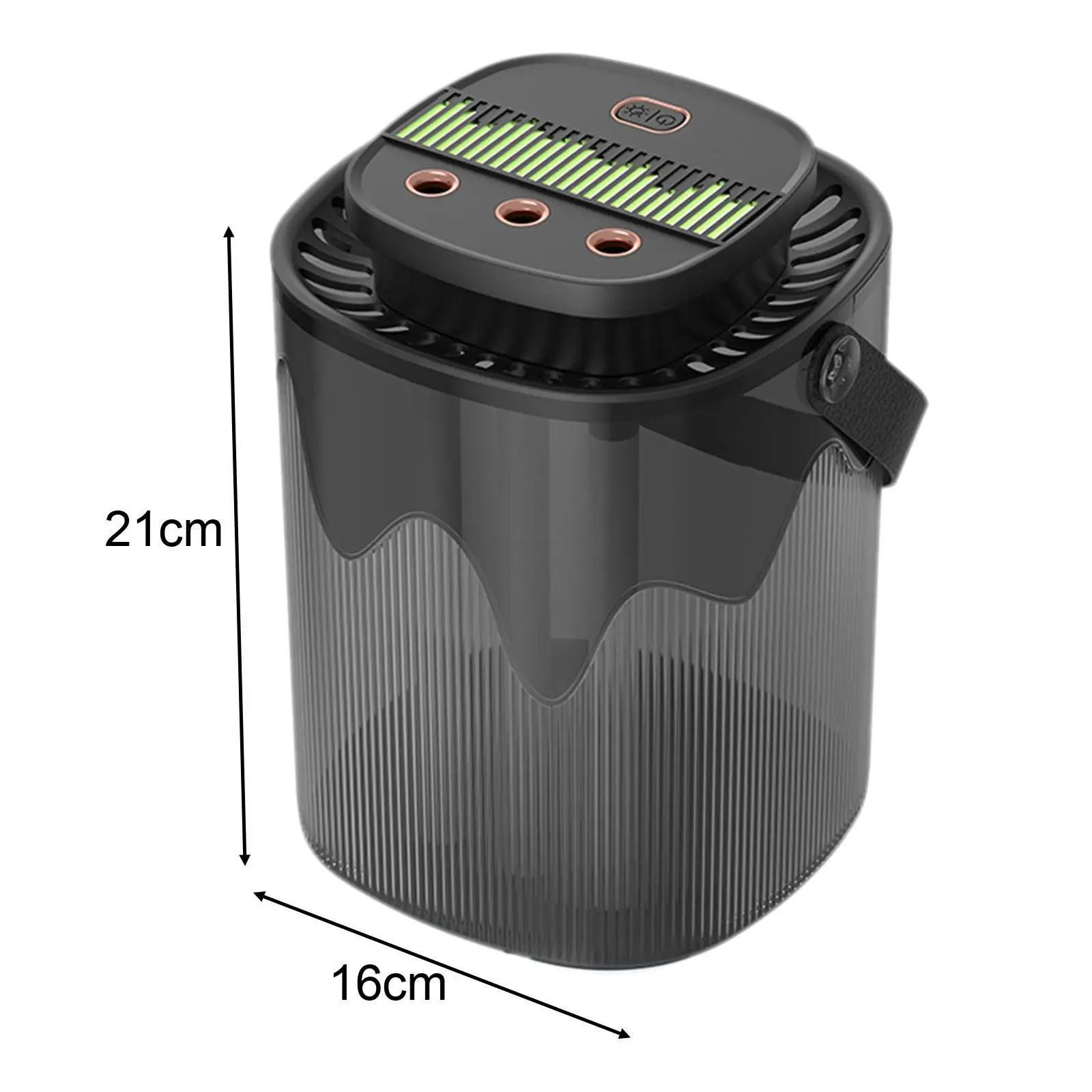 ハンドル付きUSB充電式ミスト空気加湿器,ジムおよびオフィス加湿器,3l