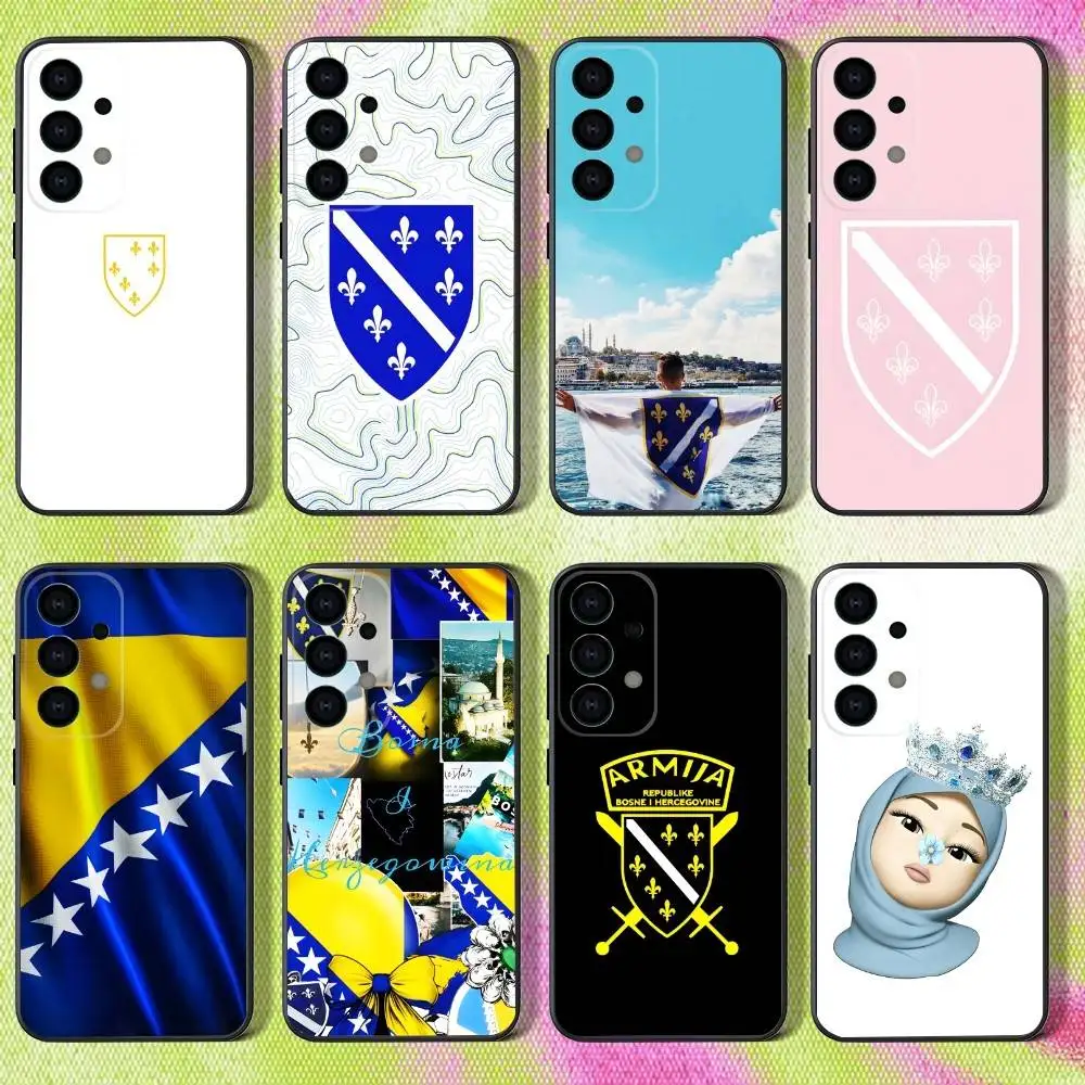 Bosnia Herzegovina Flag Phone Case for Samsung S series s21 s22 s23 s24 s25 S26 FE Plus Ultra TPU Soft to Skin-friendly case