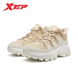 Xtep Chuanxing lite Cotton Shoes For Women 2024 Autumn Comfortable Casual Shoes Trendy Retro Soft Sneakers 876318370007