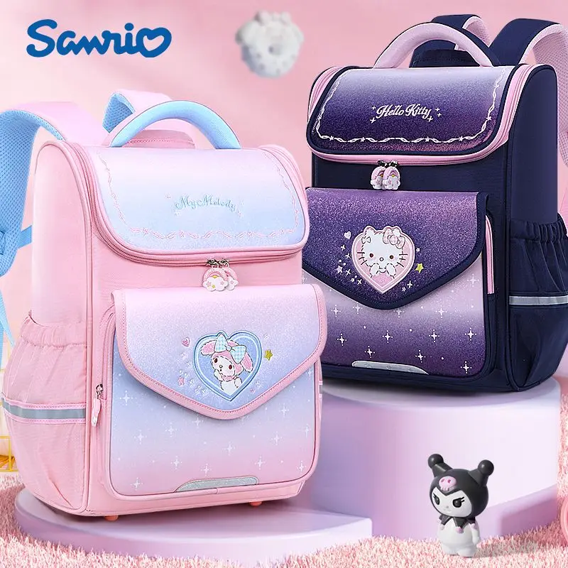 

Sanrio Cinnamoroll MY MELODY Backpack Pupil Grade 1-3-6 Kuromi Lightweight Waterproof Schoolbag Girls Children's Reduce Burdens
