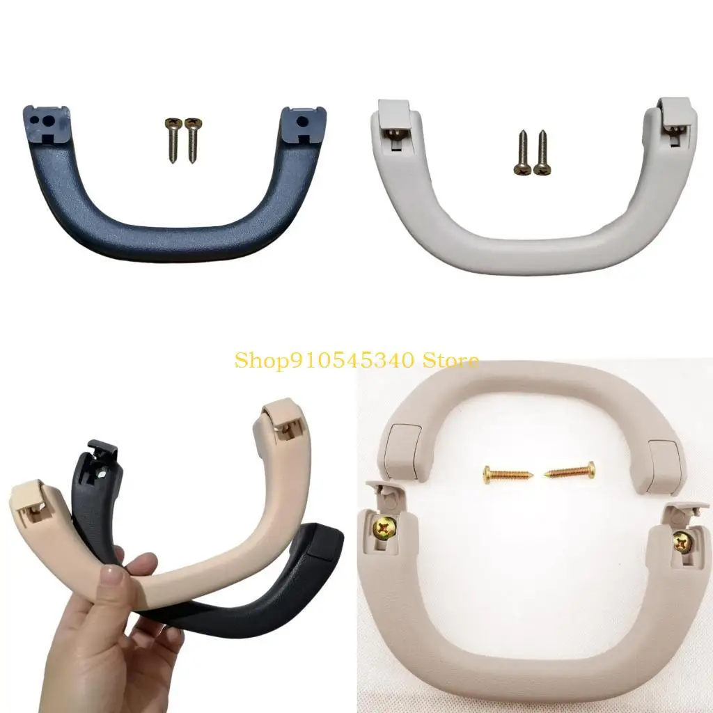 U2JA 1 Set MB769617 Pair Left Right A Pillar Roof Handle with Screws Quality ABS Made Compatible for V31 V32 V33 3-color