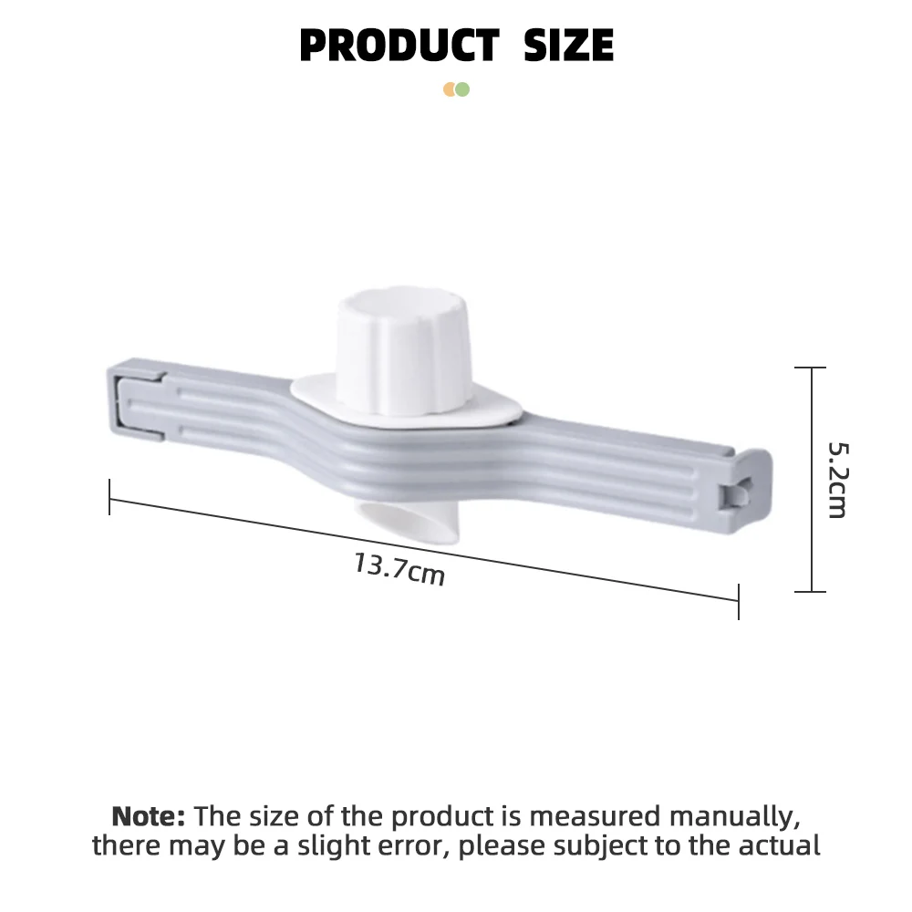 Clip de sellado con tapa de rosca, accesorio de cocina para condimentos, leche en polvo, sal, bolsa, paquete de conservación de alimentos