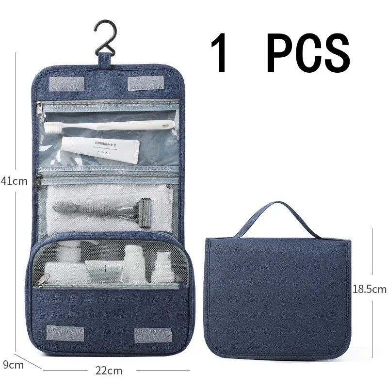 Organizadores de cosméticos de viaje para mujer, bolsas de almacenamiento impermeables para colgar en el baño, de alta calidad