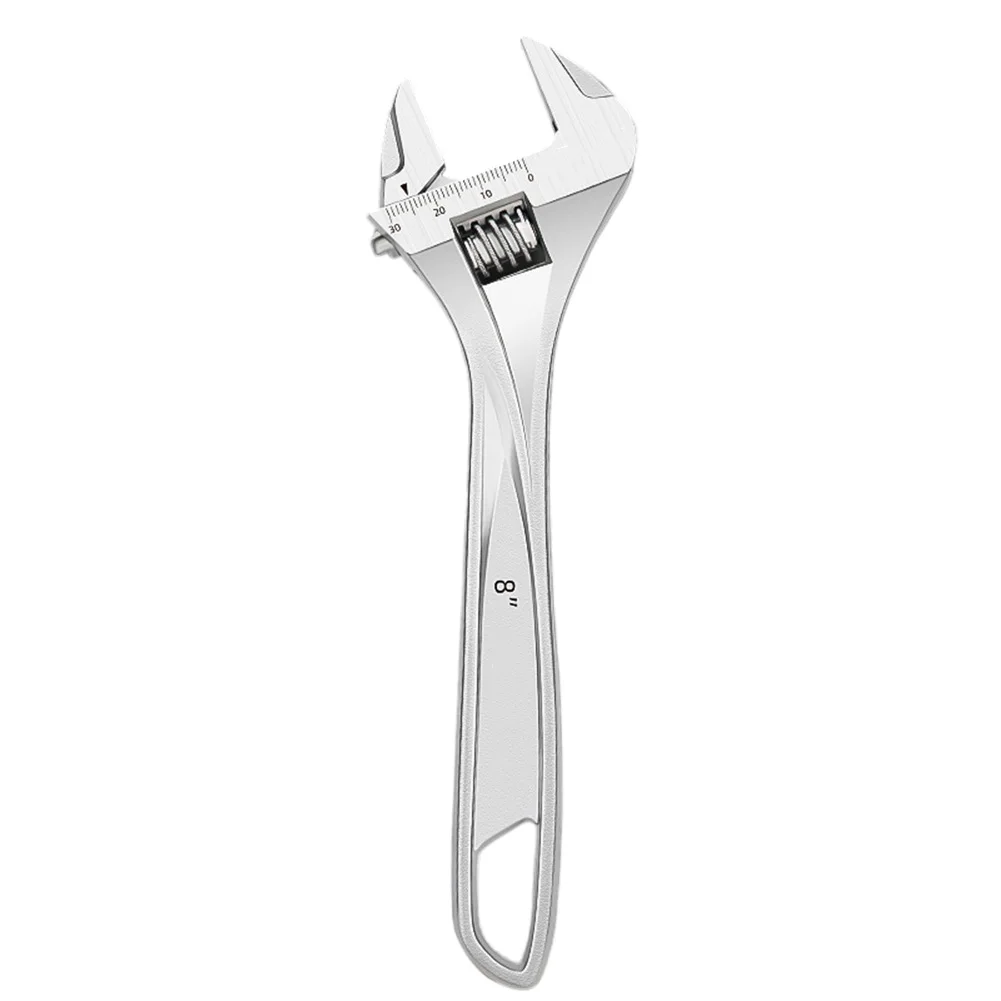 Utility Adjustable Wrench Designed for Consistent Performance on Brass Copper Steel and Aluminum Fittings Without Slippage
