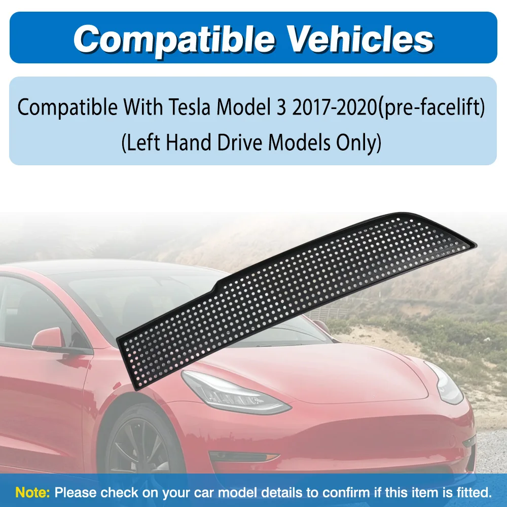 External Air Inlet Grille For Tesla Model 3 2017 2018 2019 2020 (pre-facelift) Air Intake Grille Protective Cover Accessories