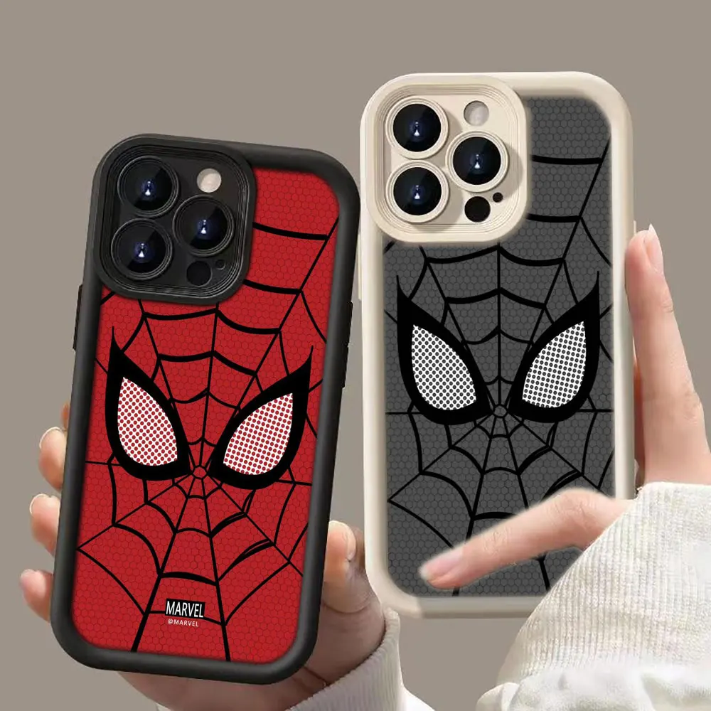 

The Avengers Spider-Man Face Case For OPPO A92S A16 A16K A9 A7 A7X A5 RENO 6 3 Lite 4G FIND X5 X3 5G R17 R15 R11 R11S Case Funda