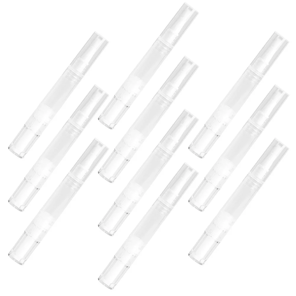 10 قطعة 5 مللي ماكياج الاستغناء القلم إعادة الملء الحاويات لكريم الأساس ملمع الشفاه زيت طبيعي السفر قضيب فارغة