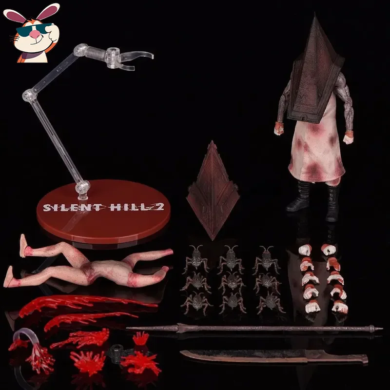 

20cm Silent Hill 2 Pyramid Head Butcher Red Pyramid Thing Action Figures Desktop Decoration Doll Boy Toy Gift Collectible