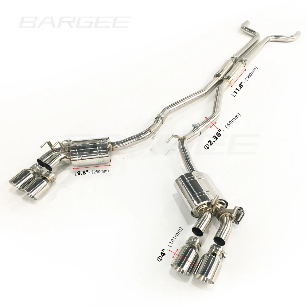 

Bargee Performance Muffler Pipes EXHAUST CATBACK For Chevrolet Camaro SS 08-15 V8-3.6L Catback System
