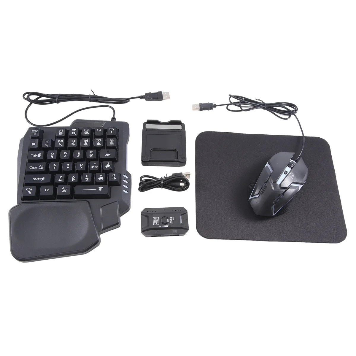 M1 Pro Chicken Keyboard and Mouse Kit Multifunctional Converter with One-Handed Keyboard and X1 Mouse