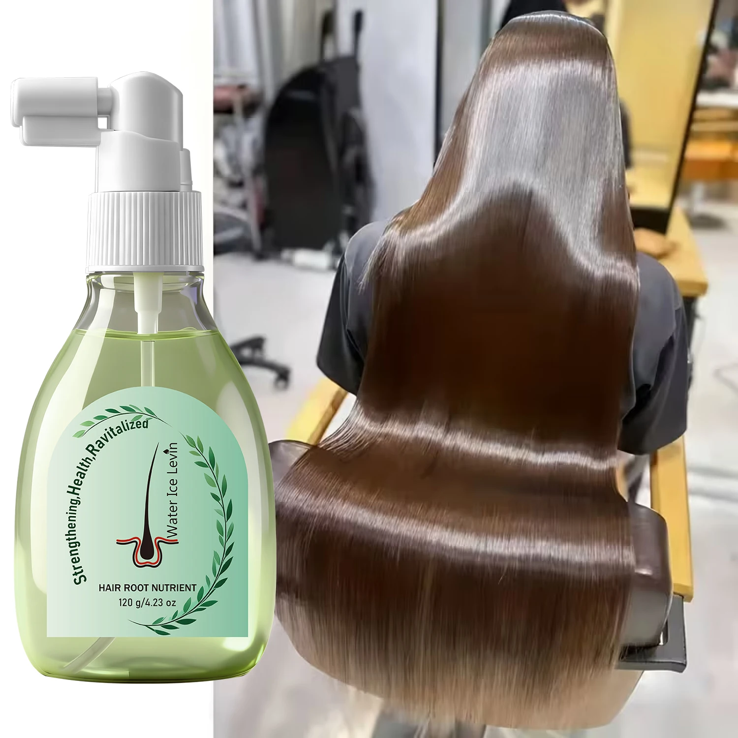

Rosemary Hair Spray with Hyaluronic Acid & Collagen Nourishing Strengthening Scalp Treatment Mist for Hair Care
