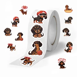 500pcs Stickers for Children Kids Rolling Animal Roll Dog Stickers Small Packaging Pack Stickers Photocard Decor Lables