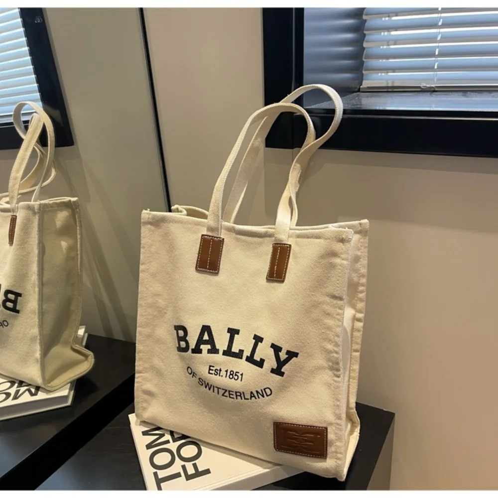 

​​2025 New Canvas Tote Bag for Women Large Capacity Casual Shoulder Bag Simple Commute Shopping Bag​ High Quality