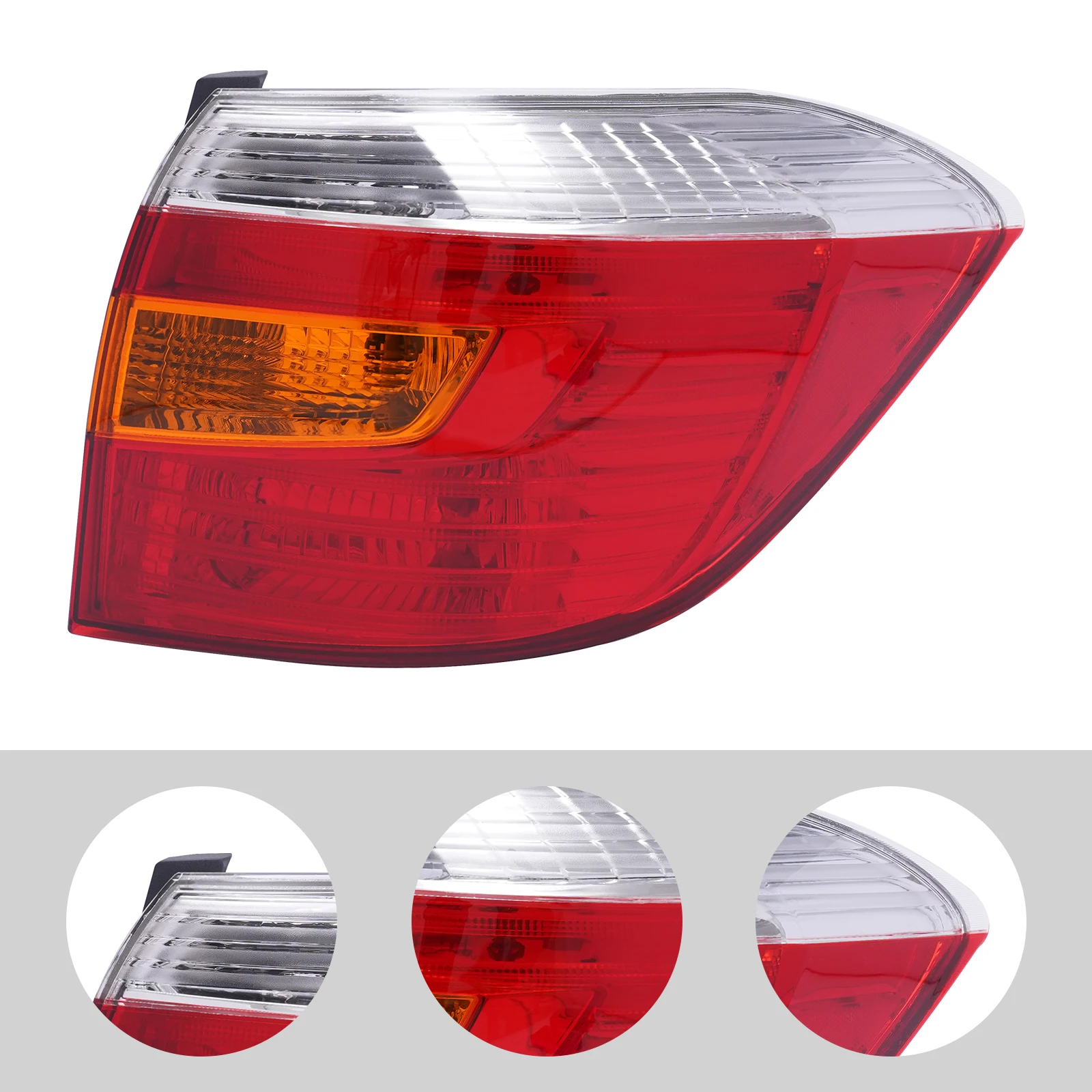 

For 2008-2010 Toyota Highlander Sport Halogen Tail Light Rear Lamp Right Assembly Running Brake Reverse Lamp Car Accessories