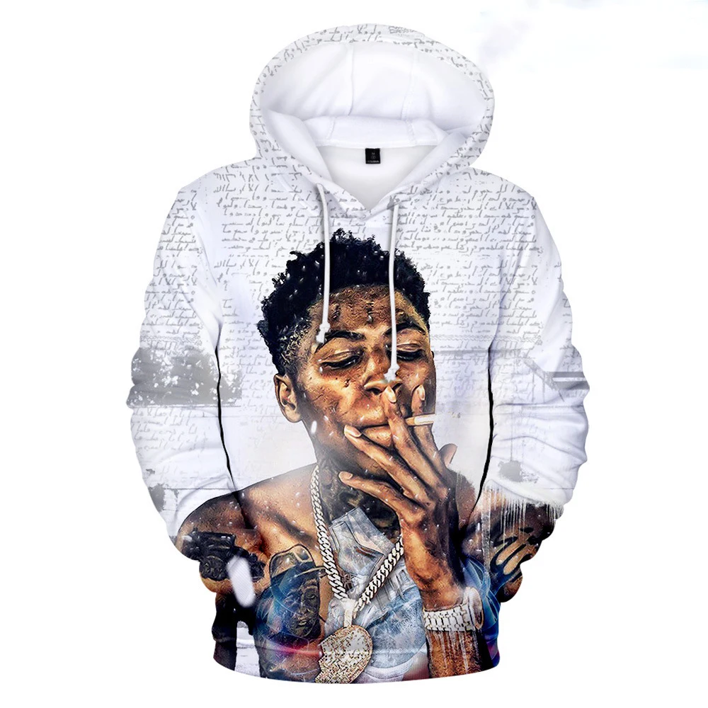 Rapper youngboy impressão 3d hoodies das mulheres dos homens hip hop oversized hoodie moda pullovers moletom com capuz fatos de treino homem roupas