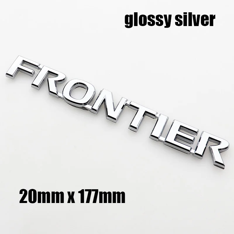 1pcs 3D FRONTIER ABS Car Rear logo sticker Rear Bumper tail door trunk sticker car rear Emblem styling Accessories