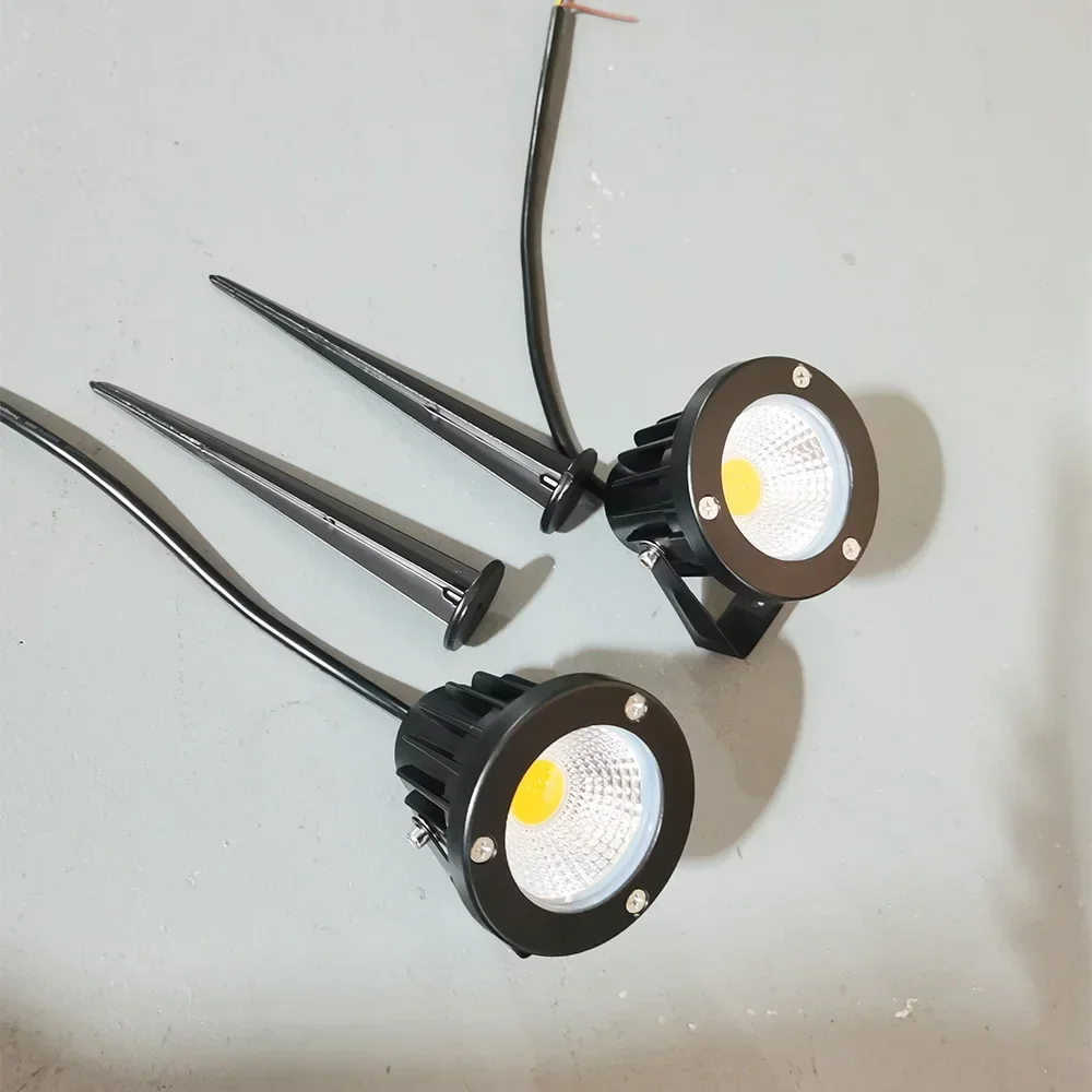 

New Arrived Outdoor COB Garden Lawn Lamp Light 220V 110V 12V Outdoor LED Spike Light 5W Path Landscape Spot light