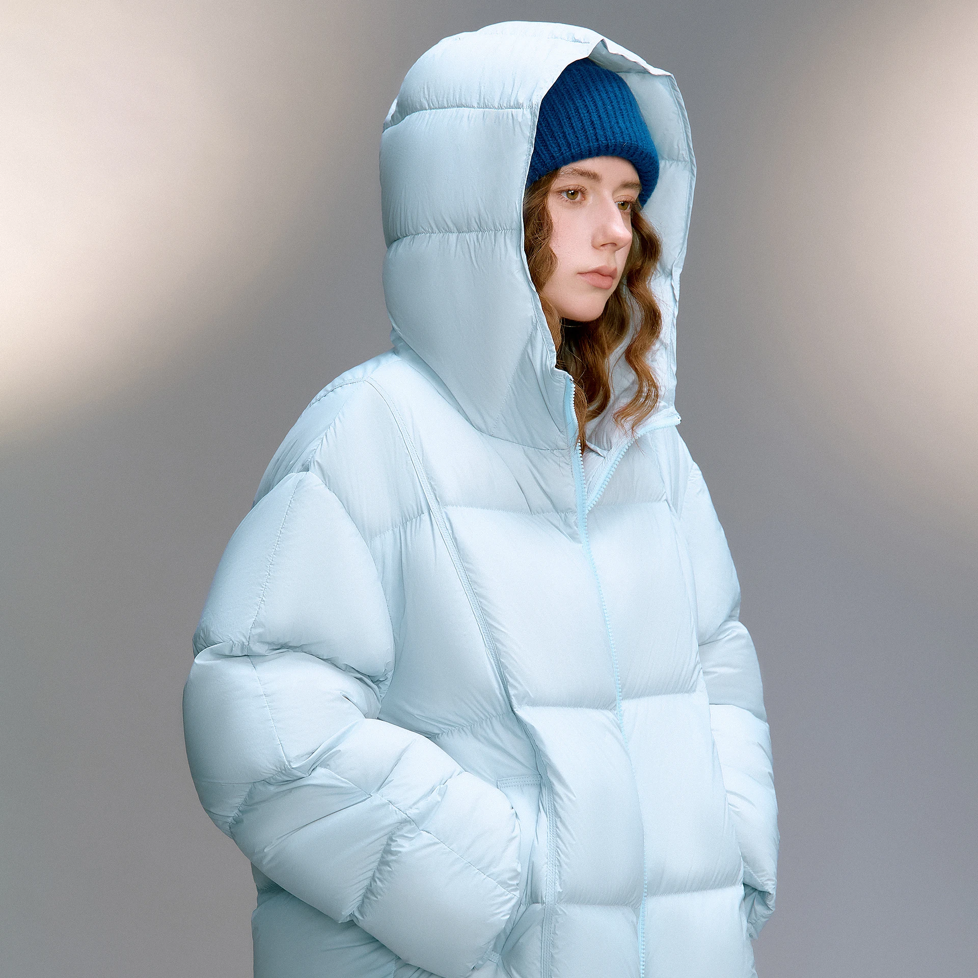 TOYOUTH النساء أسفل السترات 2025 شتاء جديد أسفل واقية فائقة النعومة الزيز الجناح نفخة نمط سترة منفوخة 90% أسفل ملابس خارجية #4