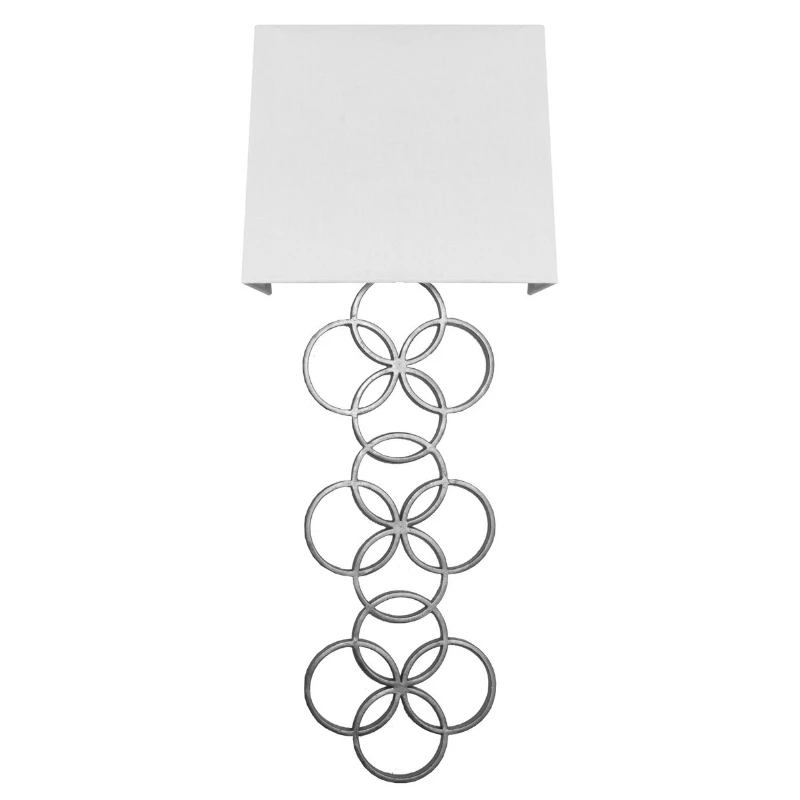 

American light luxury retro plum blossom linen lampshade wall lamp