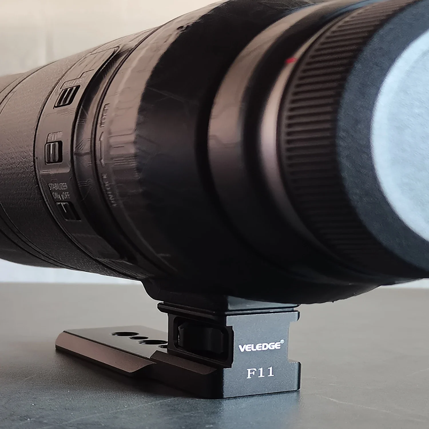 Supporto per collare obiettivo F11 per Canon RF 600mm/800mm F11 IS STM Supporto per obiettivo con piastra a sgancio rapido Arca-Swiss Fit da 39 mm a coda di rondine