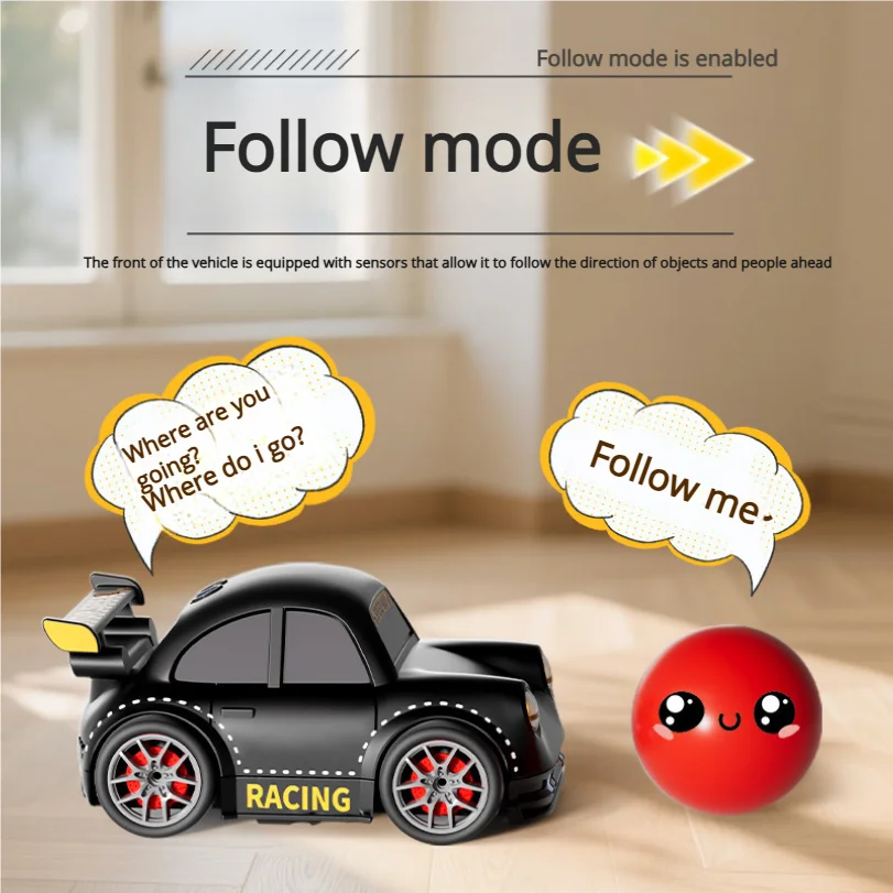التحكم عن بعد الانجراف سيارة صغيرة متعددة الوظائف الاستشعار الذكي سطح المكتب الصوت والضوء نموذج سيارة لعبة للأطفال