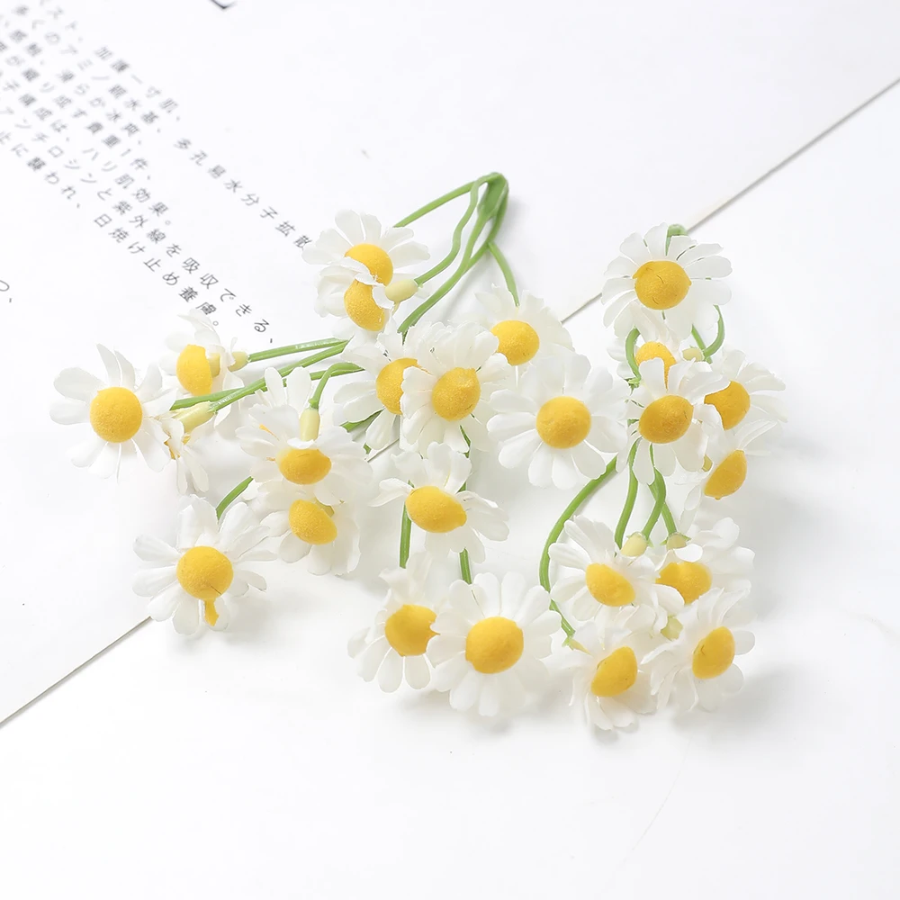 10/20PCs Daisy Artificial Flowers Silk Fake Flowers For Home Room Decor Garden Wedding Decoration DIY Bouquet Gifts Accessories