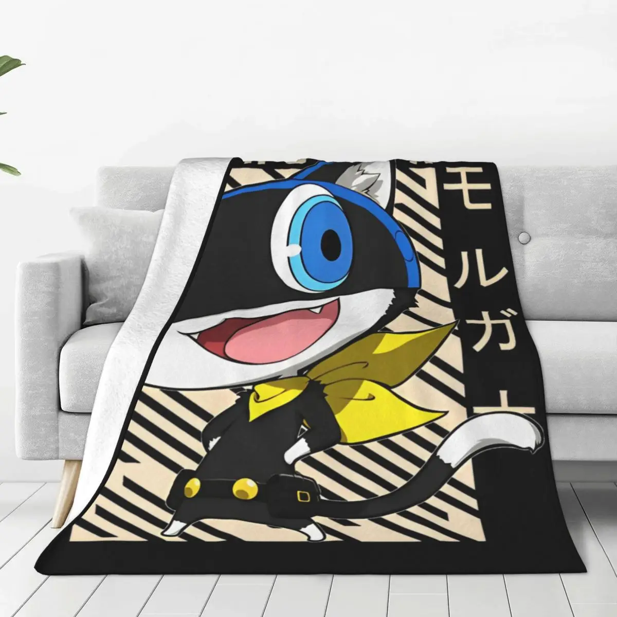 Personas 5 Morgana Knitted Blanket Flannel Throw Blankets Bedding Couch Personalised Lightweight Bedsprea