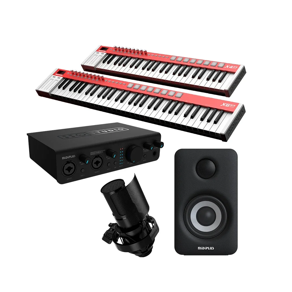 Midiplus X6pro 61 Key Midi Keyboard Controller Mini USB Digital Music Audio Studio Electronic Musical Instrument Accessory