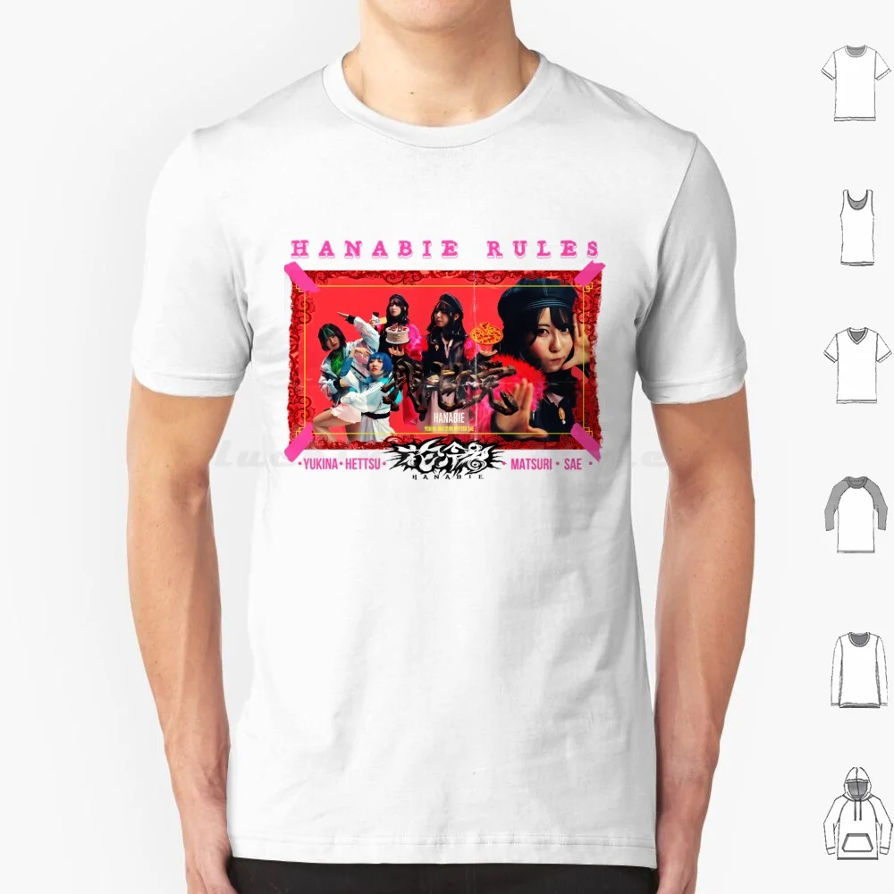 

Hanabie Band Print T Shirt 6xl Cotton Cool Tee Band Pop Kawaii Hanabie Metal Music Japanese Kids Nemophila Concert Teen Life